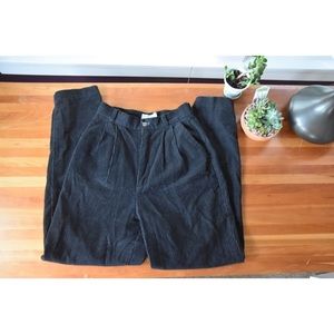 VINTAGE corduroy pants! black high waisted